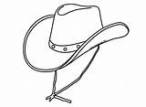 Cowboy Hat  Coloring Page sketch template