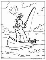 20 Fishing Coloring Pages Free PDF Printables sketch template