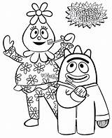 Foofa And Brobee From yo gabba coloring Pictures Yo Gabba  sketch template