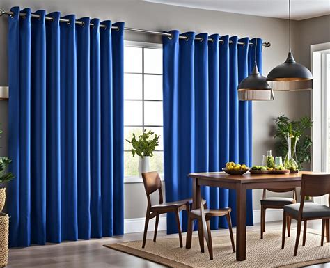 Cobalt Blue Curtains Are The Affordable Kitchen Revamp You Need - Vohn Gallery