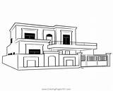 Duplex House 9 Coloring Page For Kids  Free Houses Printable sketch template