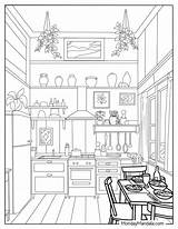 26 Kitchen Coloring Pages Free PDF Printables sketch template