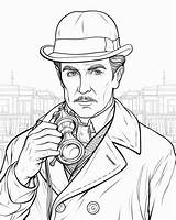 Sherlock Holmes Coloring Pages sketch template