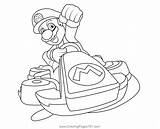 Kart Mario Drawings Clipartmag Coloring Sketch Coloring Page sketch template