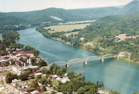 Aerial view of the Susquehanna River and Lock Haven, Pennsylvania. 1975 Oh The Places Youll Go ...