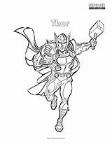 Thor Coloring Page  Super Fun sketch template