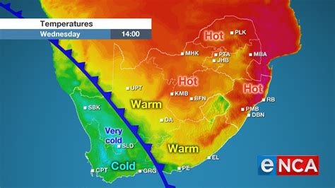 Climate Map Of South Africa