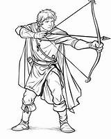 Historical Archers Coloring Pages sketch template