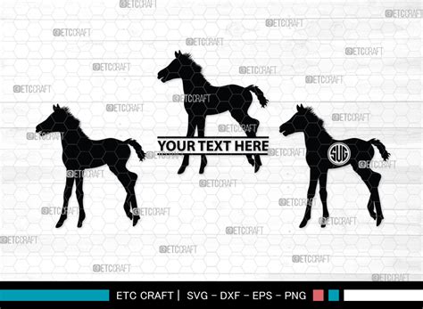 Horse SVG Monogram, Horse Silhouette Graphic by Pixel Elites · Creative Fabrica