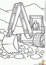 Backhoe Coloring Pages sketch template