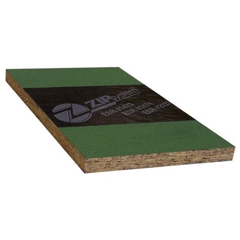 Huber 7/16 In. 4 Ft. x 8 Ft. Zip OSB Wall Sheathing-777198 - The Home Depot