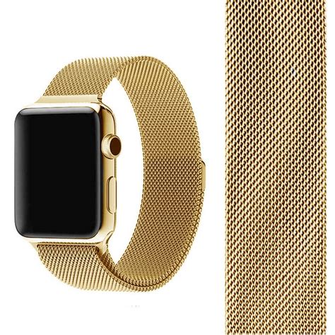 Milanese Loop Apple Watch Bands - Gold | SmartaWatches