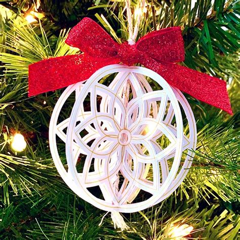 Fields Of Heather: Making 3d Paper Christmas Ornaments With Cricut - Free SVGS