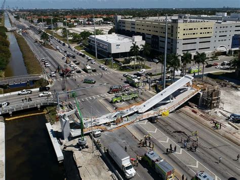 Florida bridge collapse death toll likely to rise as investigators sift through rubble, police ...