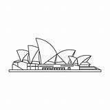 Coloring Pages Kids Sydney Opera House Sheet sketch template