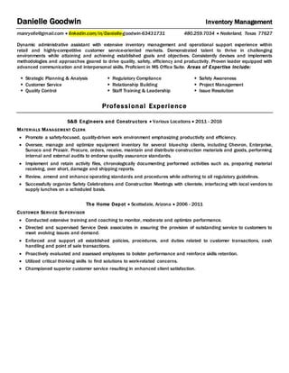 daniellegoodwin Resume | PDF | Free Download