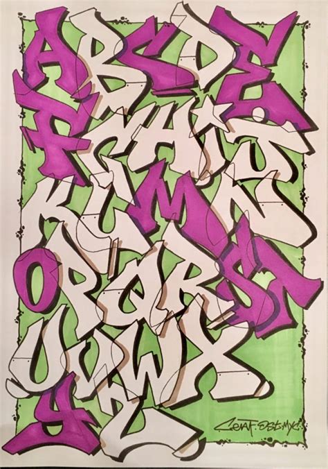 Graffiti Letters Alphabet Wildstyle A Z