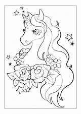 Printable Cute unicorn coloring Pages  Bezyfin sketch template