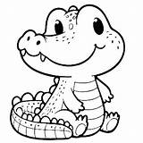 Alligator Coloring Pages 37  Gem sketch template
