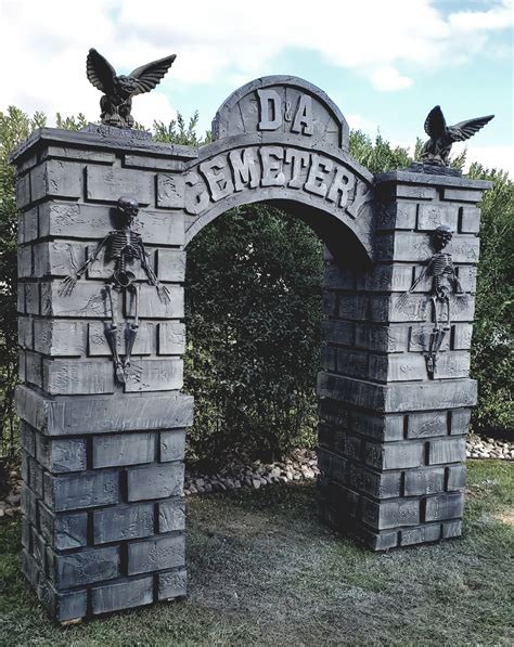 HUGE Cemetery Entrance Halloween Prop Yard Decoration - Etsy Canada