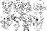 Cute Anime Chibi Coloring Pages sketch template
