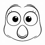 Cartoon Face Coloring Pages Outline Sketch Drawing Vector Nose  sketch template