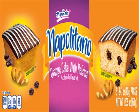 Marinela, Orange Cake With Raisins, Artificially Flavored / Napolitano - SmartLabel™