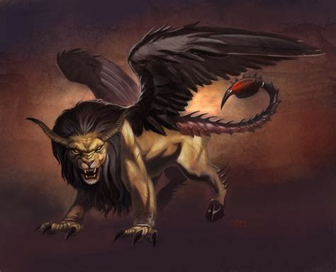 Manticore by NathanRosario.deviantart.com on @DeviantArt Mythical ...