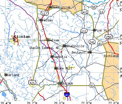 Duplin County Nc Map | Cities And Towns Map