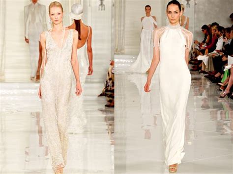 Bride Ideas from New York Fashion Week 2011 | Ralph lauren wedding dress, Wedding gown halter ...