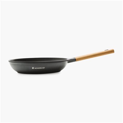 WONDERCHEF Wooden Handle Non-Stick Fry Pan | Black | Metal