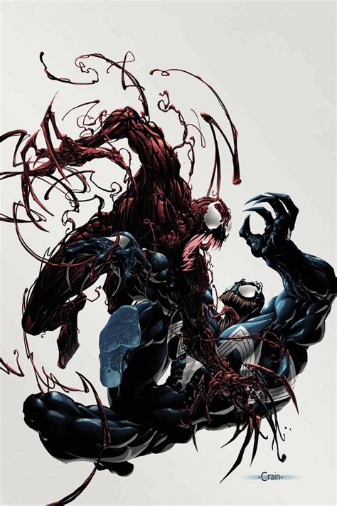Carnage vs Venom by Clayton Crain | Carnage marvel, Marvel, Comic villains