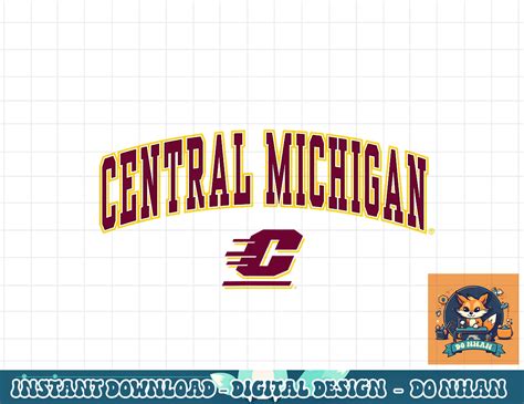 Central Michigan Chippewas Arch Over Logo png, sublimation - Inspire Uplift