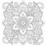 Printable Easy Pattern Coloring Pages sketch template