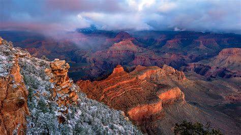 Yaki Point at South Rim, Colorado Plateau, Grand Canyon National Park ...