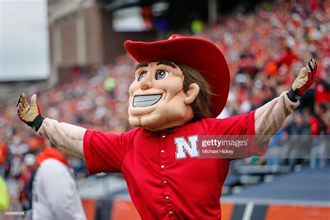 Nebraska Cornhuskers mascot Herbie Husker is seen during the game ...