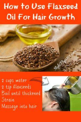 How to Use Flaxseed Oil For Hair Growth