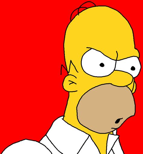 Angry Homer Simpson Colored by happaxgamma on DeviantArt