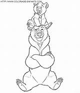 Brother Bear coloring To Print sketch template