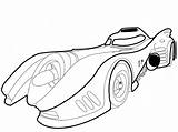 Batmobile Coloring Pages sketch template