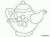 Teapot Coloring Page Printable  Home sketch template