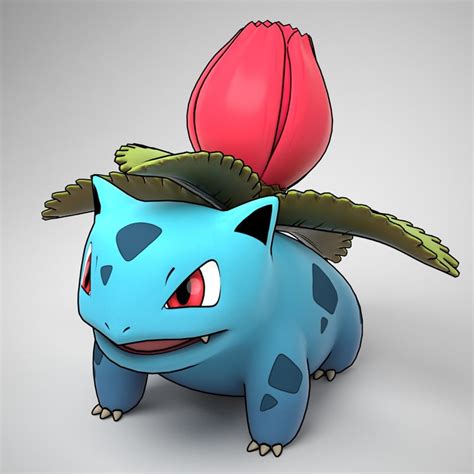 Ivysaur Pokemon 3D model - Download Free 3D models