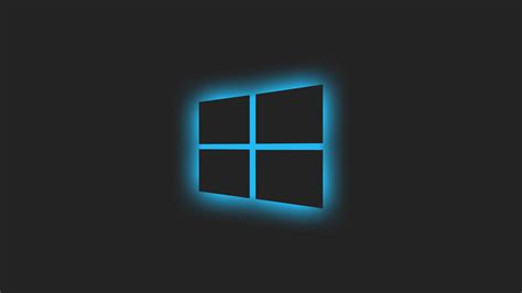 1920x1080 Resolution Windows 10 Logo Blue Glow 1080P Laptop Full HD Wallpaper - Wallpapers Den
