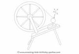 Girl Spinning Wheel Page Coloring Pages sketch template
