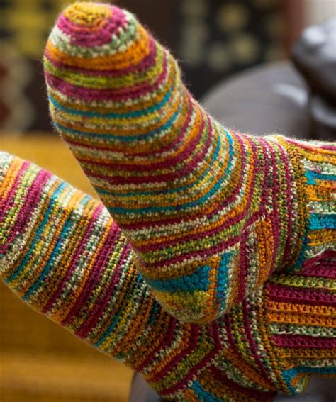 Colorful Crochet Socks Crochet Pattern Skill Level: Easy Finall