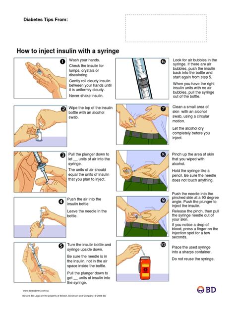 Inject Insulin Syringe