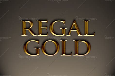 Regal Gold Photoshop Style | Design Panoply