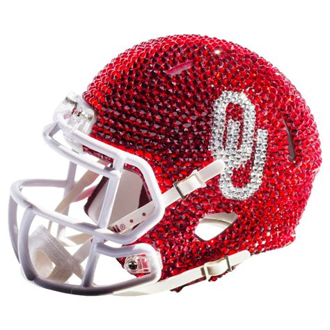 Rock on Sports - Oklahoma Sooners Swarovski Crystal Mini Football Helmet - Walmart.com - Walmart.com