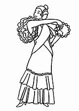 Coloring Page Flamenco dancer  Free Printable coloring Pages Img 9361 sketch template