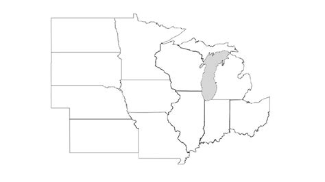 Midwest Region (States, Capitals, Abbreviations) Diagram | Quizlet